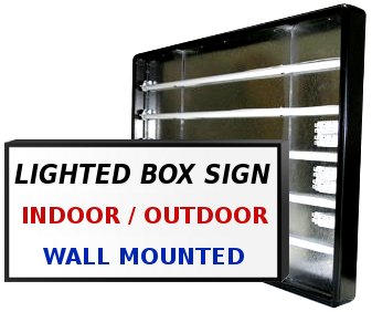 Lighted Company Sign - Outdoor Business Sign - Backlit Vinyl